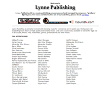 Tablet Screenshot of lynnepublishing.com
